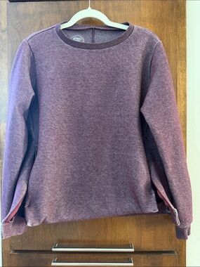 Asics Marled Burgundy Crewneck Pullover
